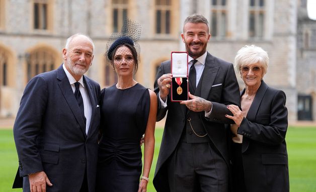 [포토] 기사 작위 받은 데이비드 베컴