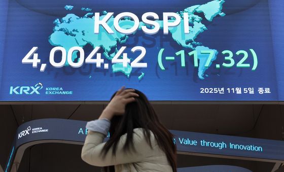 떨어지는 코스피