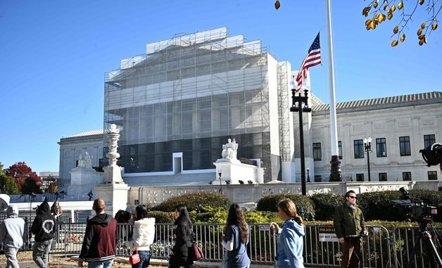 [포토]트럼프 상호관세 최종심 구두 변론 열리는 美연방대법원