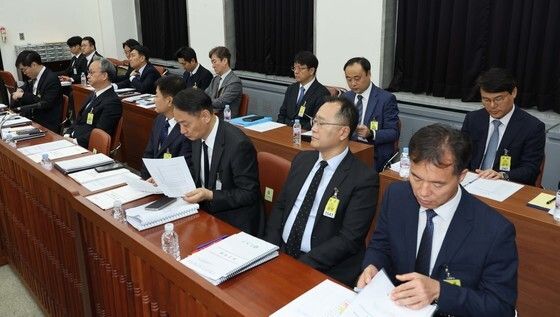 [국감]국감 자리한 경찰청 간부들