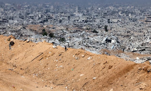 [포토] '옐로라인' 인근에서 본 가자지구 참상