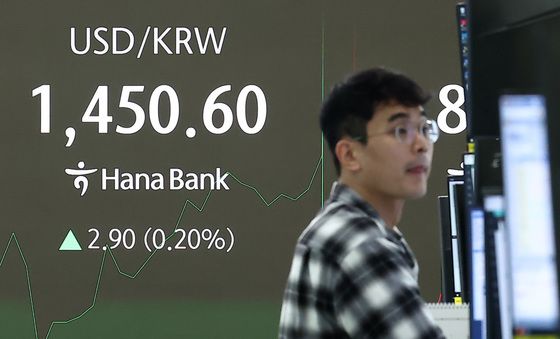 달러·원 환율, 1450원 돌파
