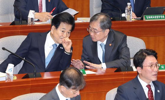 대화하는 정동영·조현