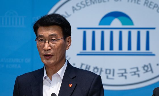 현안 브리핑하는 문대림 민주당 대변인