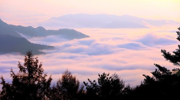 그림같은 풍경의 인제 박달고지에서 바라 본 운해