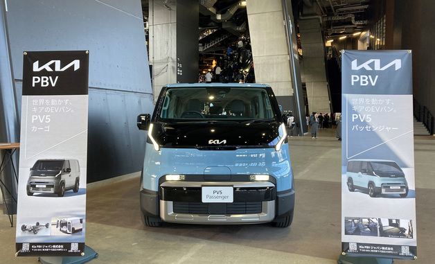 기아, '한일 드림 플레이어즈 게임 2025'에서 PV5 전시