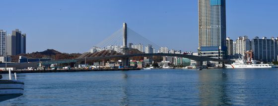 포항해오름대교 막바지 공사