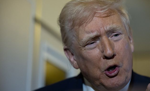 [포토] 취재진 질문에 답하는 트럼프 대통령