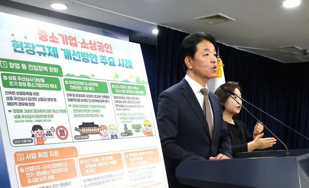 손동균 규제조정실장, 중소기업·소상공인 현장규제 개선방안 관련 브리핑