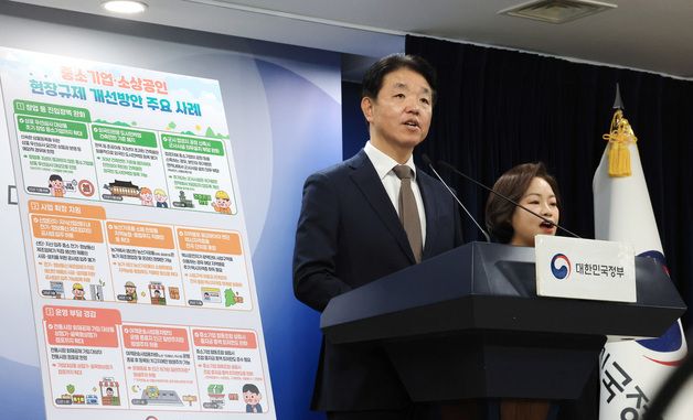 손동균 규제조정실장, 중소기업·소상공인 현장규제 개선방안 관련 브리핑