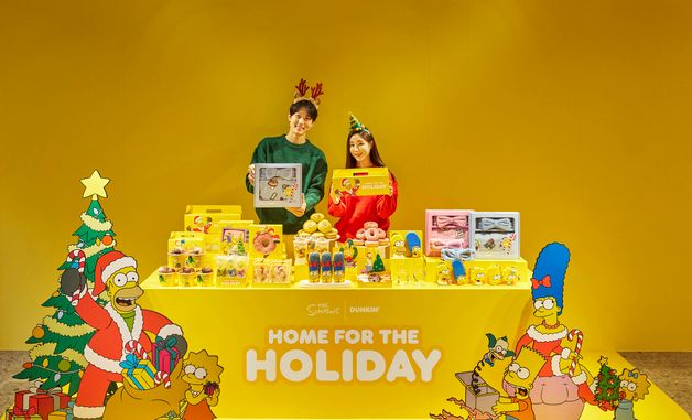 던킨, '심슨 가족' 테마 윈터 캠페인 '홈 포 더 홀리데이' 공개