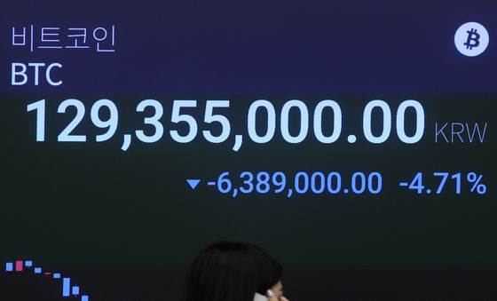 급락하는 비트코인