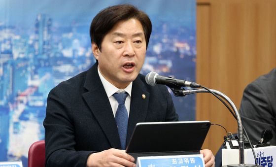 발언하는 황명선 최고위원