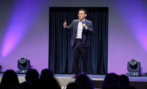 기조연설하는 박성현 리벨리온 대표