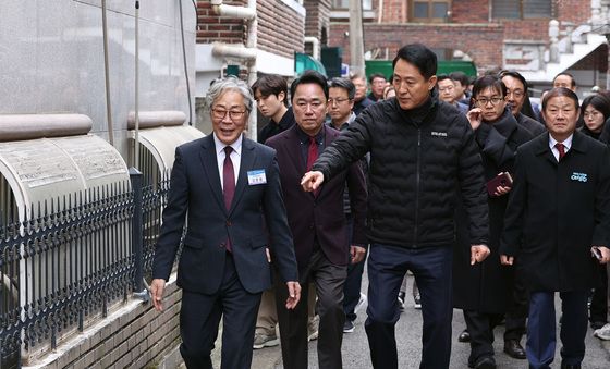 대림동 침수취약지 찾은 오세훈