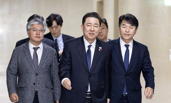 회동 향하는 김병기 원내대표