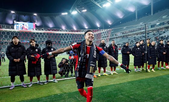 린가드의 마지막 세리머니