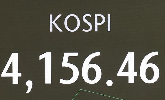 장 초반 4150선 보이는 코스피