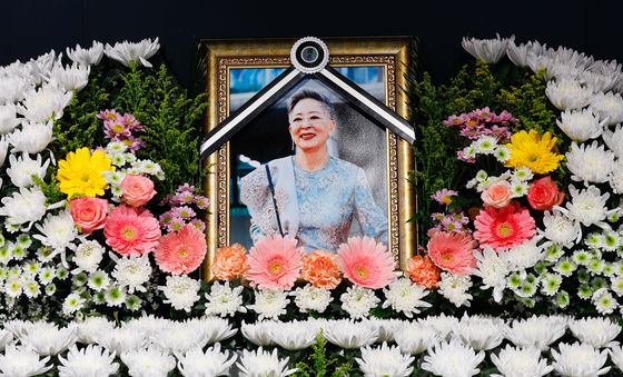 서울영화센터에 마련된 원로배우 김지미 추모 공간