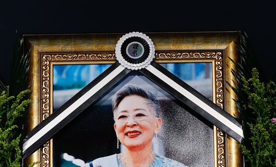 서울영화센터에 마련된 원로배우 김지미 추모 공간