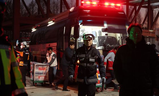 구호 물품 도착