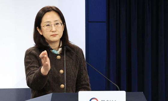 정례브리핑하는 장윤정 통일부 부대변인