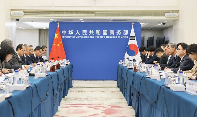 김정관 장관, 중국 상무부 부장 면담