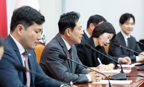 케빈 김 주한 미 대사대리 접견하는 장동혁 대표