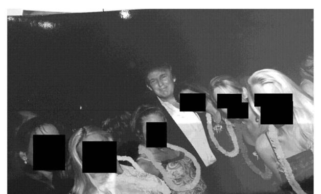 美 민주당, 금발 여성과 함께 있는 트럼프-엡스타인 사진 공개