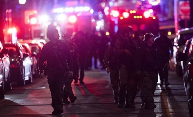 [포토] 美 브라운대 '총격 사건' 용의자 수색 현장