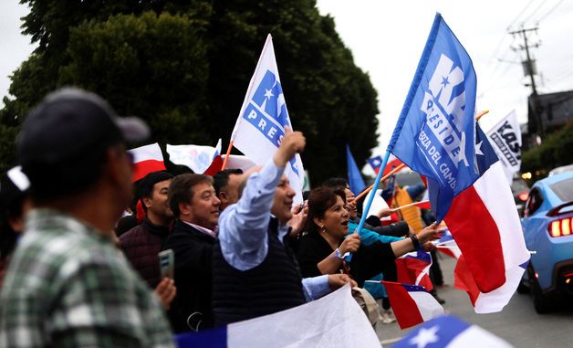 [포토] 칠레 극우 카스트 지지자들