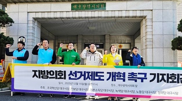 대구 야6당, 지방의회 선거제 개혁 촉구