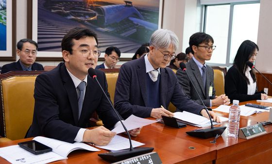 진술하는 정구성 한국PM산업협회 고문변호사