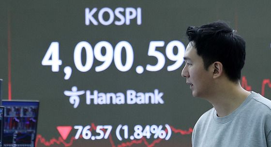 'AI 거품론' 코스피 하락 마감