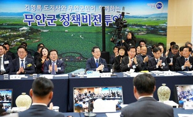 김영록 지사, 무안군 정책비전 투어