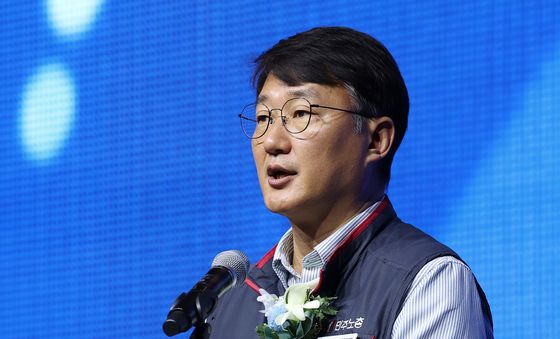 국제노동페스타 축하하는 양경수 민주노총 위원장