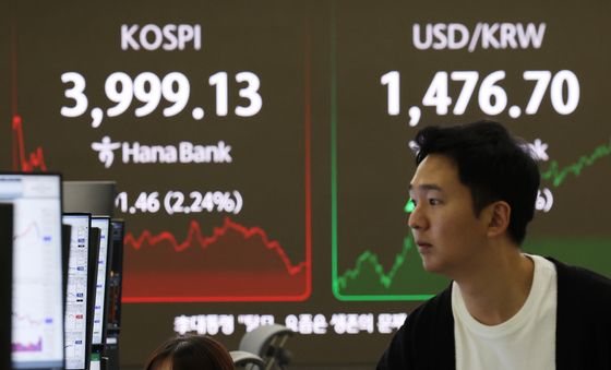 코스피, 10거래일 만에 4000선 아래로