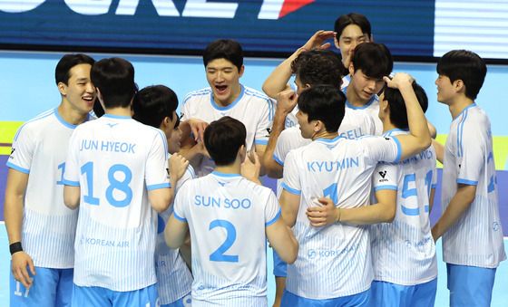 대한항공, 1위의 집중력으로 승리