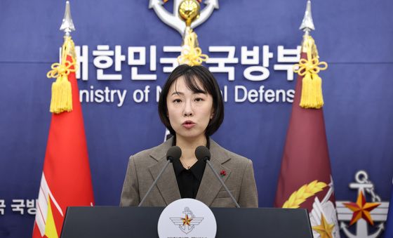 정빛나 대변인, 국방부 정례브리핑