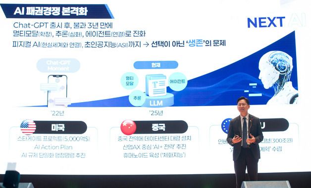 기조연설하는 배경훈 부총리