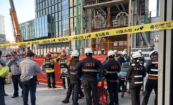 신안산선 공사현장에서 사고, 작업자 부상