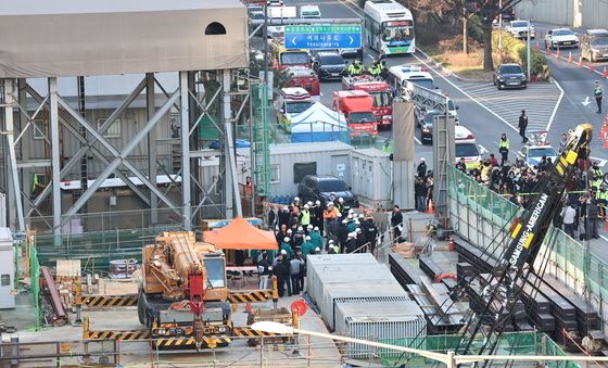 여의도역 인근 신안산선 공사현장 사고 발생