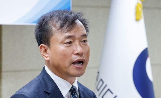 취임사하는 김종철 방미통위 위원장