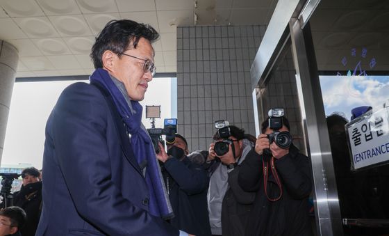 박주민 '패스트트랙 1심 선고 출석'