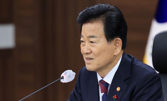 정동영 장관, 통일부 업무보고 사후 브리핑