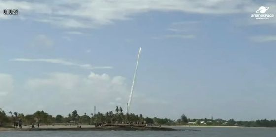 남미 기아나우주센터에서 발사되는 아리랑 7호