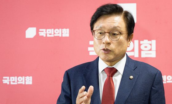 브리핑하는 박형수 예결위 국민의힘 간사