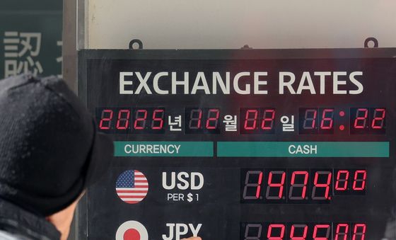 원화 가치 '뚝'…환율 1,450원대 고착 우려