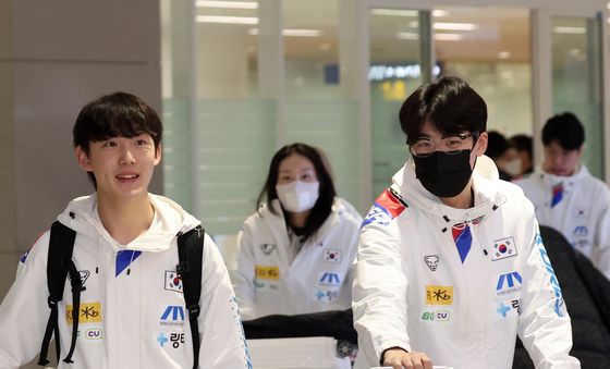 쇼트트랙 국가대표팀 귀국