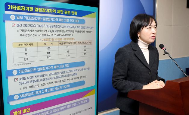 권익위, 기타 공공기관 공공계약 투명성 확보 제도 개선